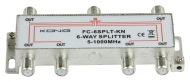 FC-6SPLT-KN CATV-Splitter 10 dB / 5-1000 MHz - 6 Uitgangen